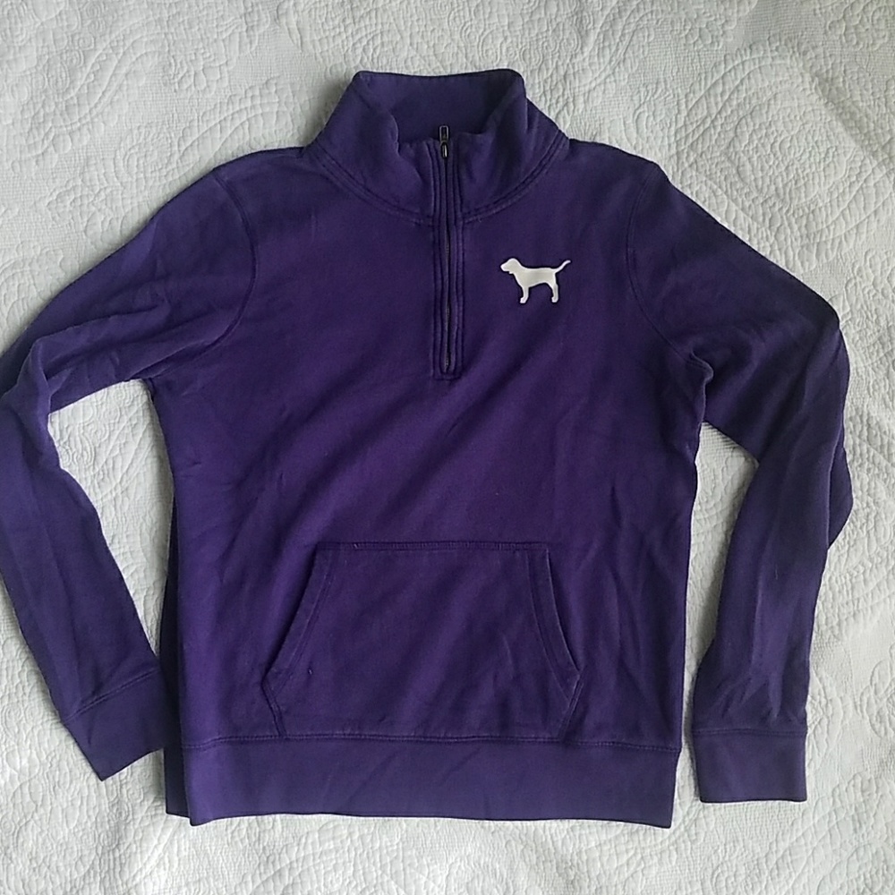 PINK 3/4 Zip Sweatshirt
